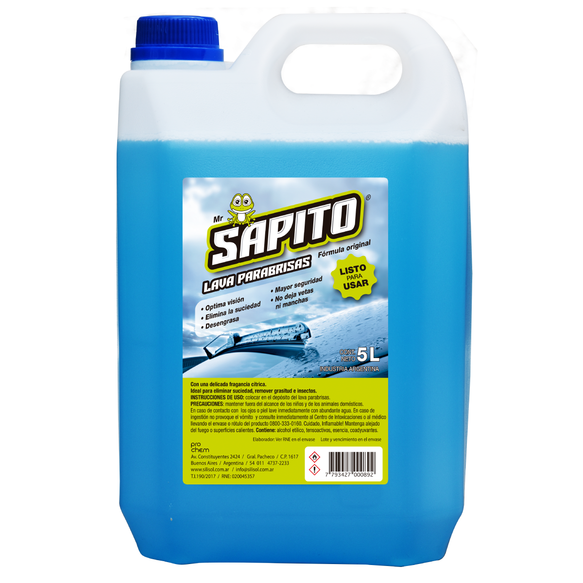 ᴹᴿ SAPITO® LAVA PARABRISAS LISTO PARA USAR